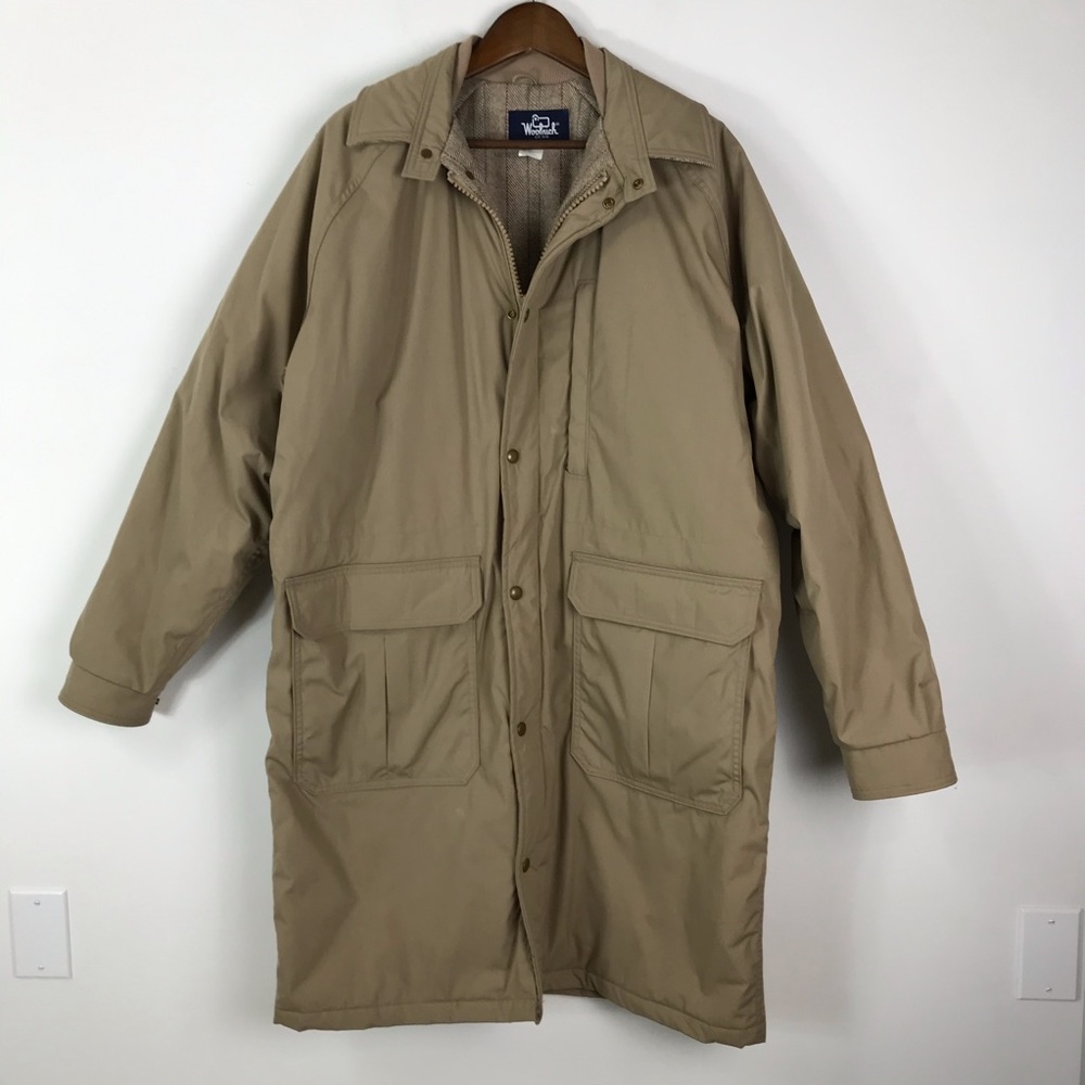 WOOLRICH Men’s Vintage Tab Long Coat Sz L